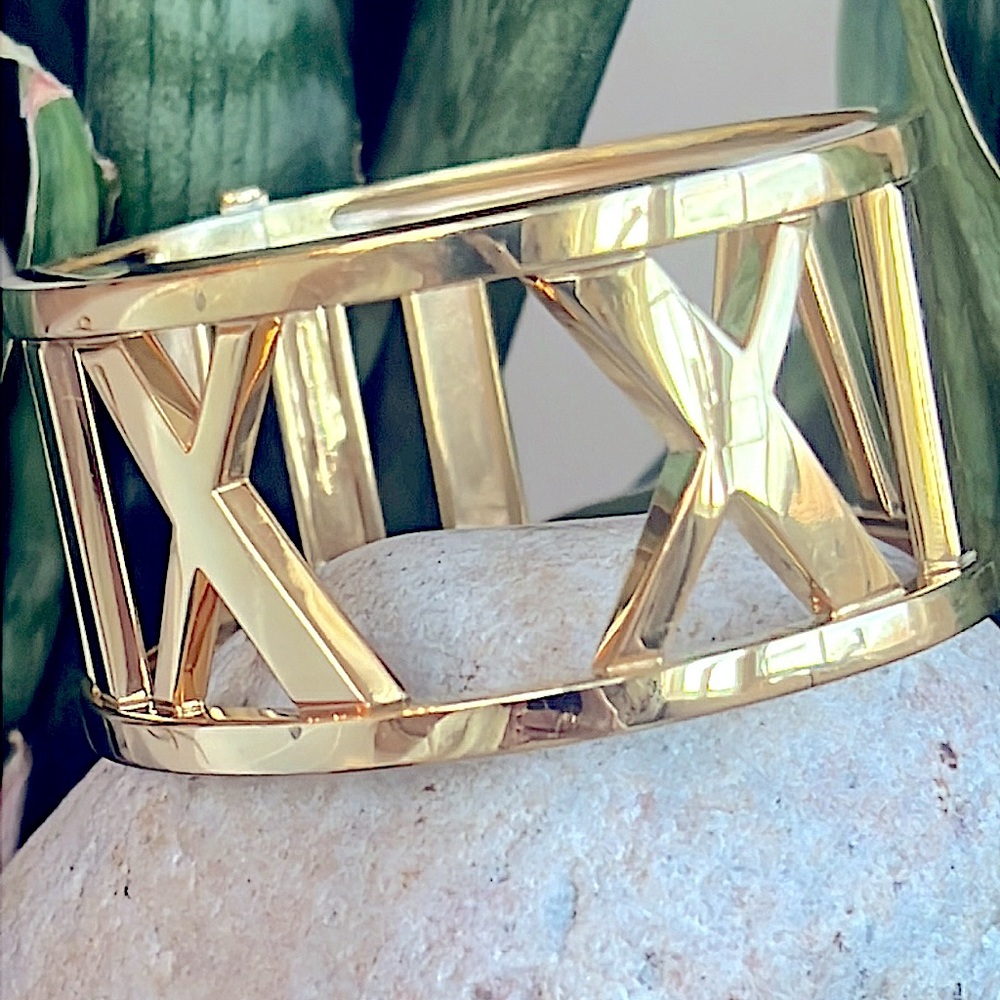 18 karat gold Tiffany atlas Cuff Bracelet